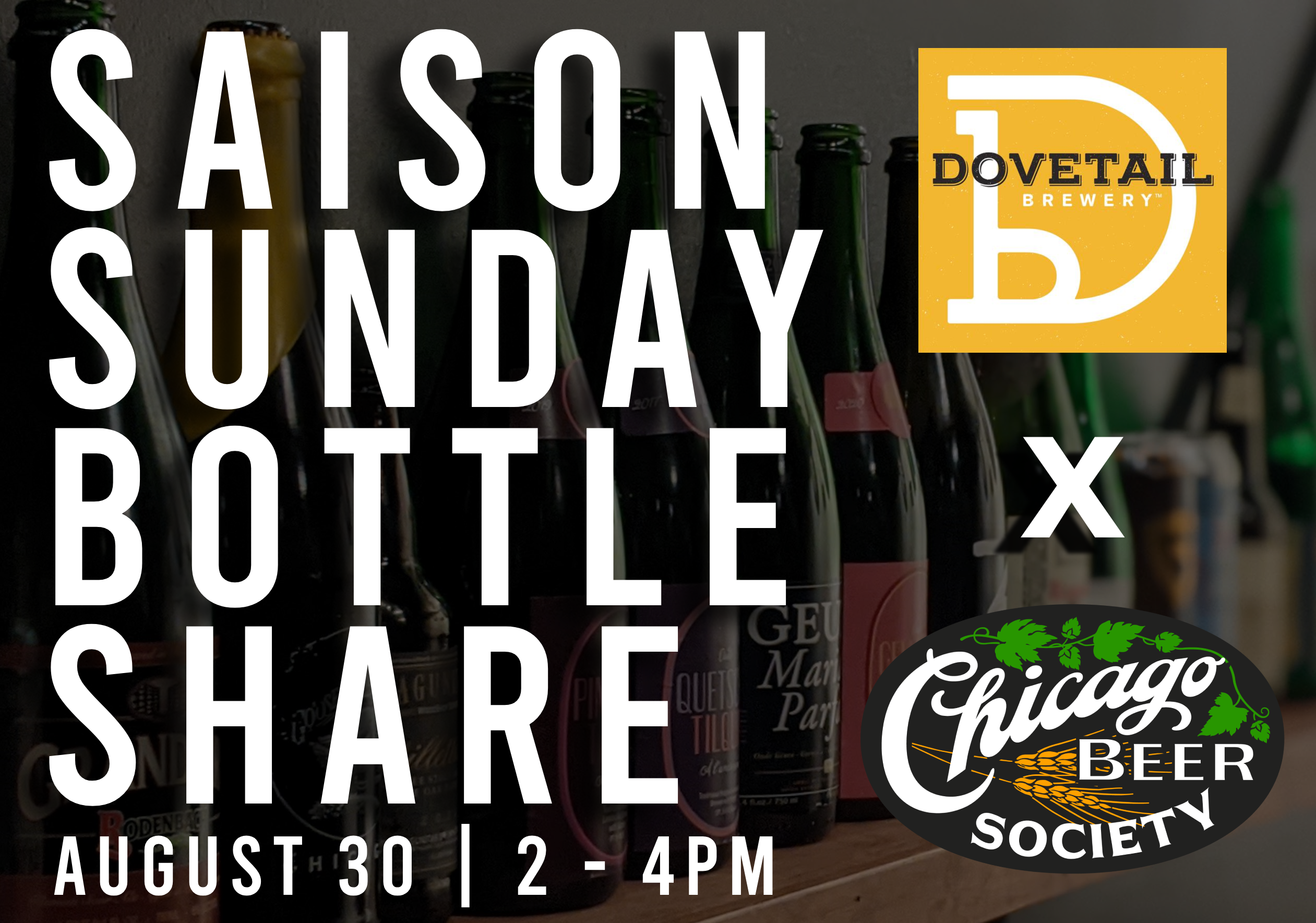saison sunday bottle share august 30th 2 - 4pm at Dovetail